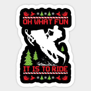 Fun Ride Snowmobiling Sticker